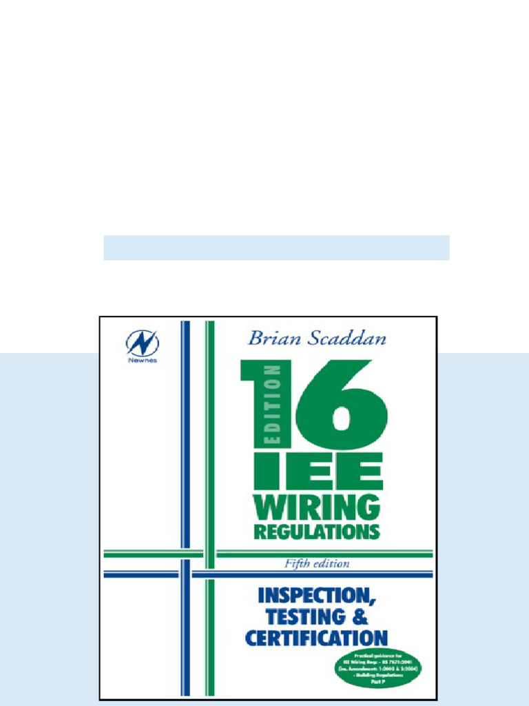 (Ebook) 16th Edition IEE Wiring Regulations : Inspection, Testing and ...