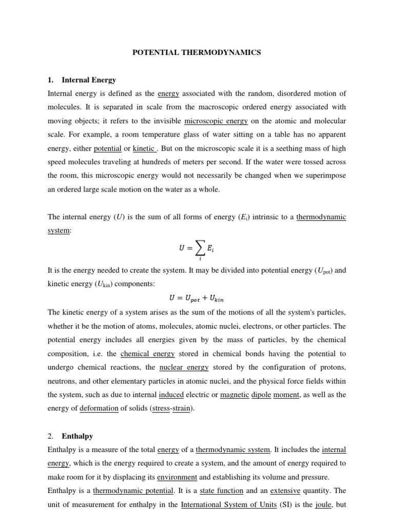 Gibbs Free Energy in Thermodynamics | PDF | Gibbs Free Energy | Entropy