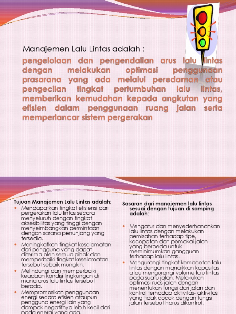 Manajemen Lalu Lintas (Makalah)  PDF