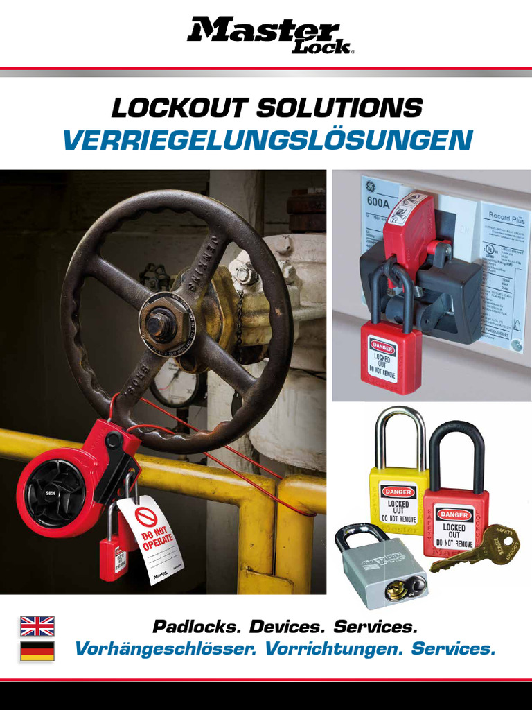 MasterLock LOTO Catalogue SAFETY 2020 EN DE | PDF