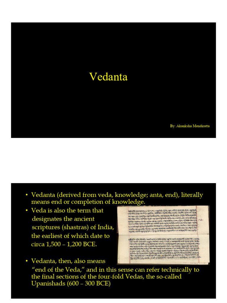 Understanding Vedanta Philosophy | PDF | Vedanta | Brahman