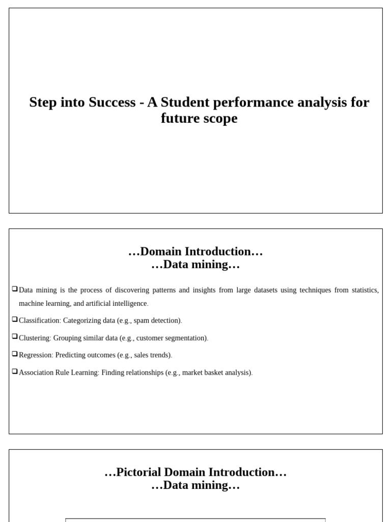 Student Performance Analysis Using Data Mining | PDF | Machine Learning ...