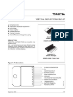 TDA8174A Vertical Deflection Circuit Document