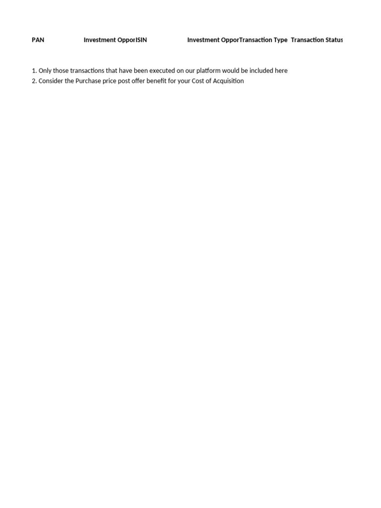 Transactions Report | PDF