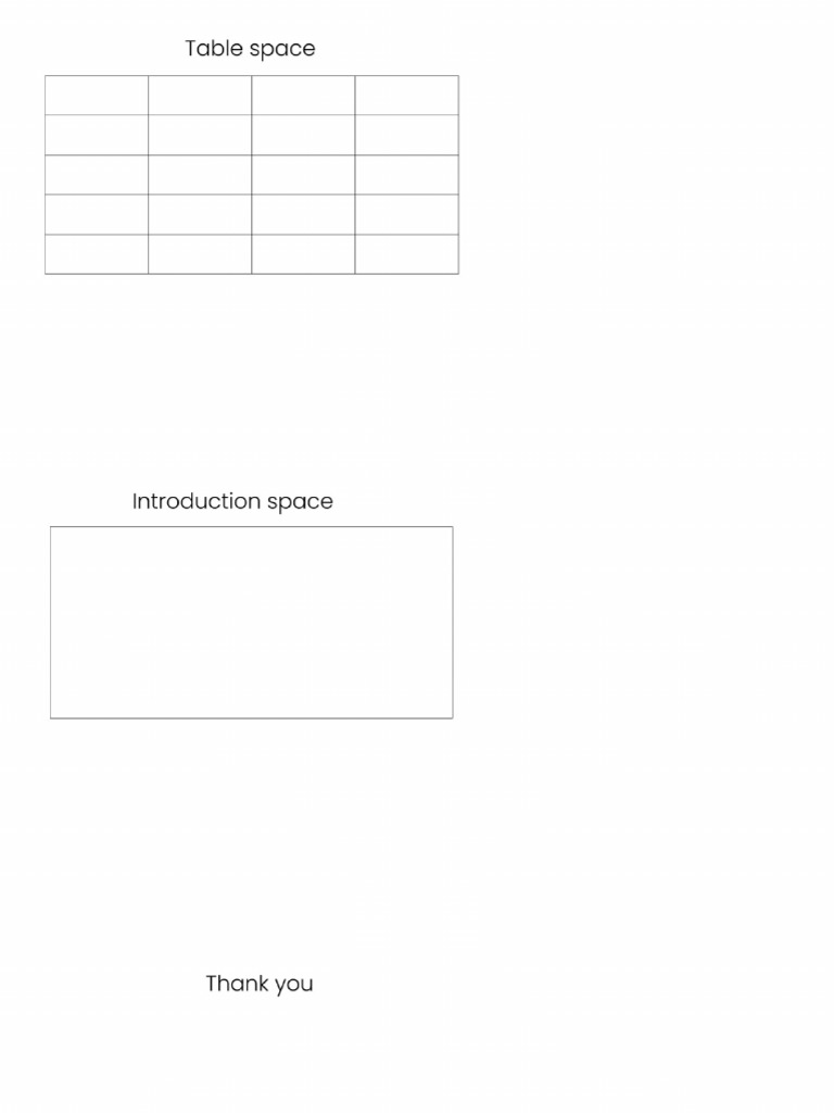 Space Table PDF | PDF