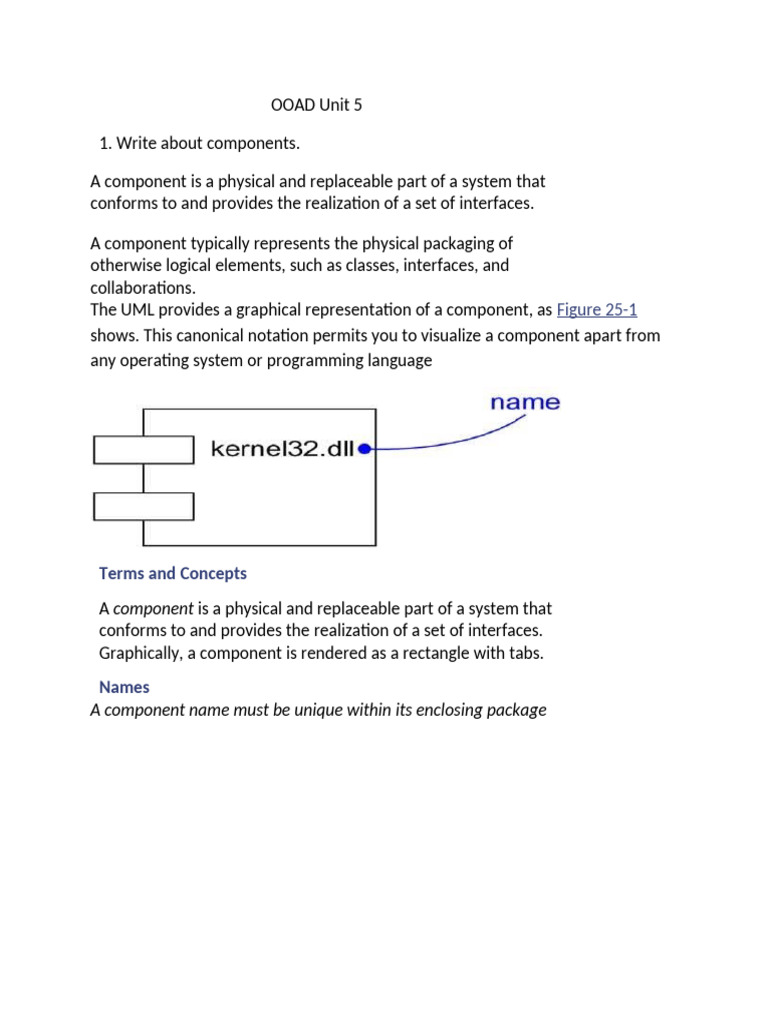 Understanding Components in OOAD | PDF | Scrum (Software Development ...