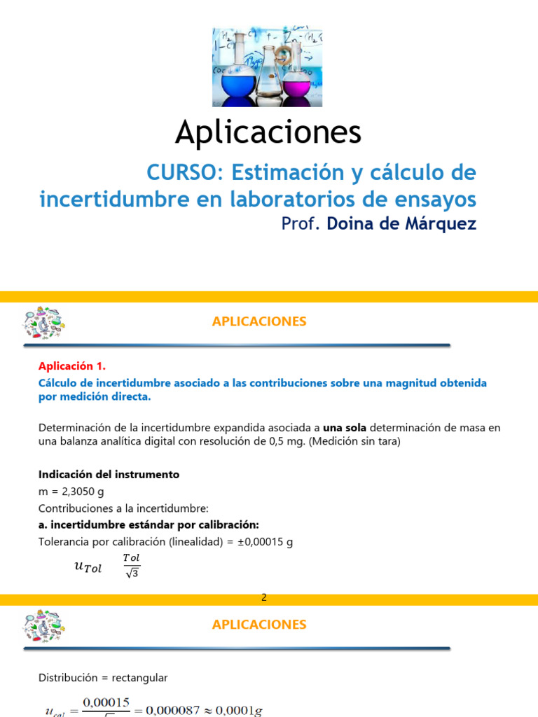 Cálculo de Incertidumbre en Mediciones | PDF | Incertidumbre | Calibración