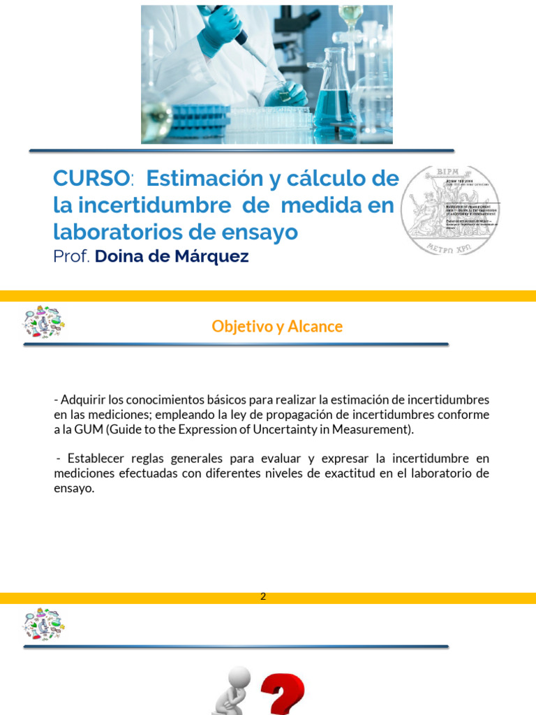 Estimación de Incertidumbre en Mediciones | PDF | Metrología ...