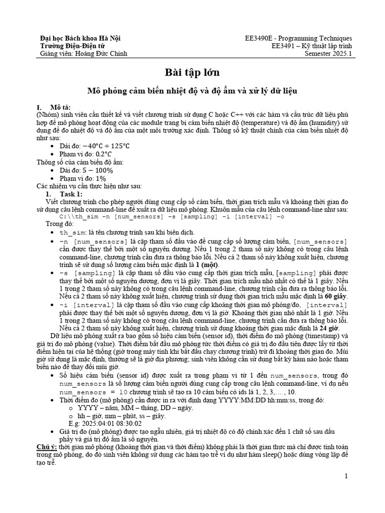 EE3491 Mini Project 20251 VN | PDF