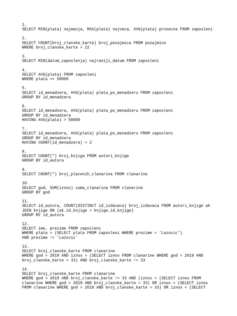 Upiti 3 NS | PDF
