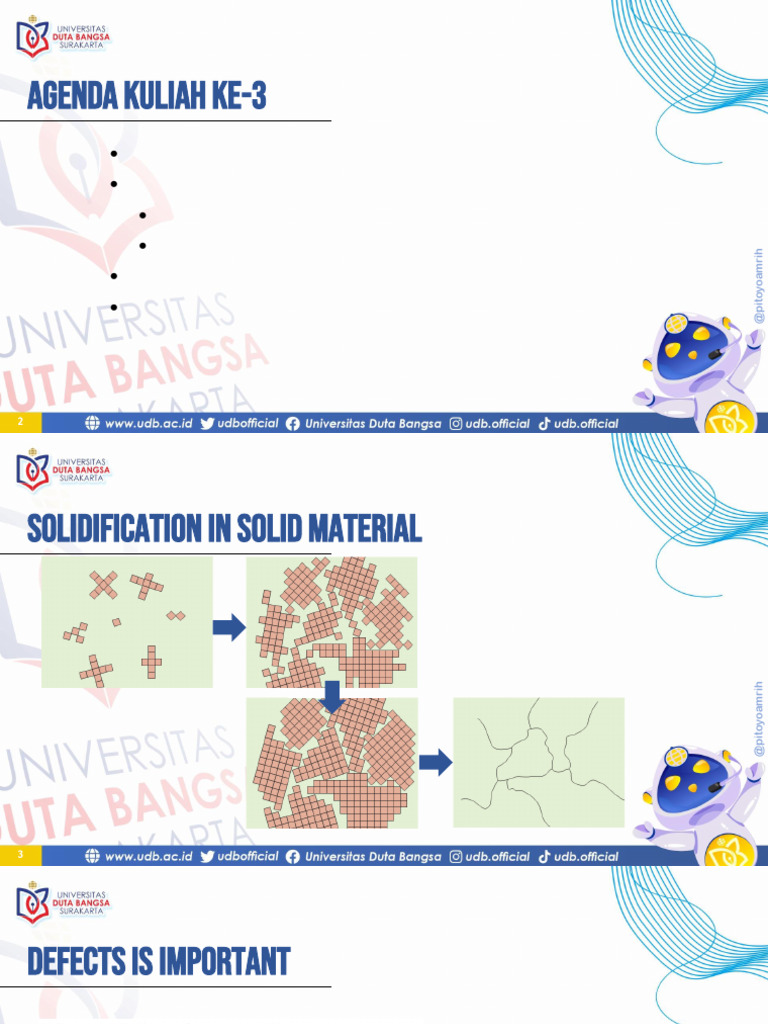 Solidification and Defects in Solids | PDF | Crystallographic Defect ...