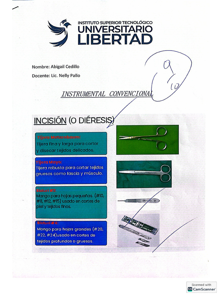 Clasificación Del Instrumental Quirúrgic | PDF
