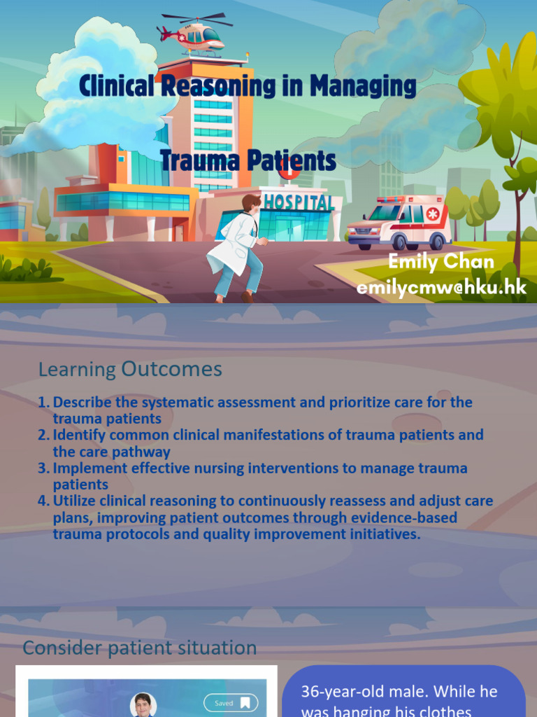 Trauma Patient Assessment and Care Guide | PDF | Major Trauma | Medical ...