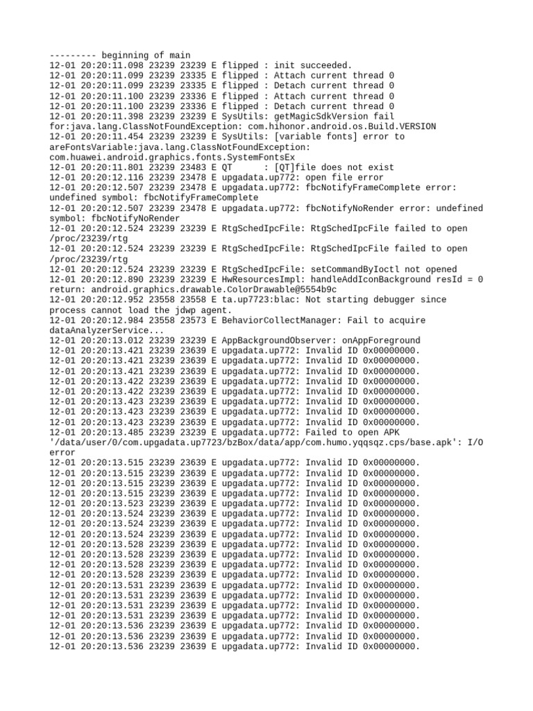 App Errors and Debugging Logs | PDF | Computer Programming | Software ...