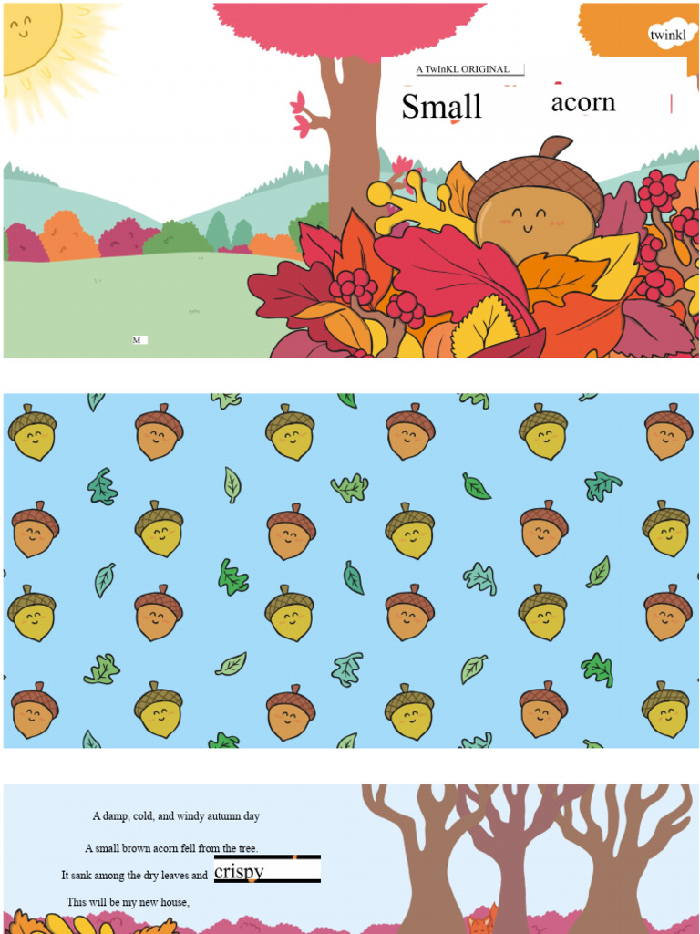 story little acorn | PDF | Acorn | Trees
