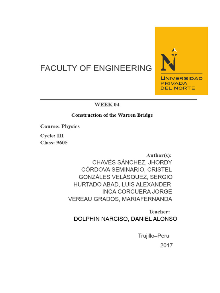 Report for T3 - Warren Project Complete-1_3 | PDF | Force | Torque