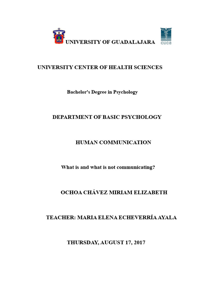 Understanding Human Communication Basics | PDF | Communication ...