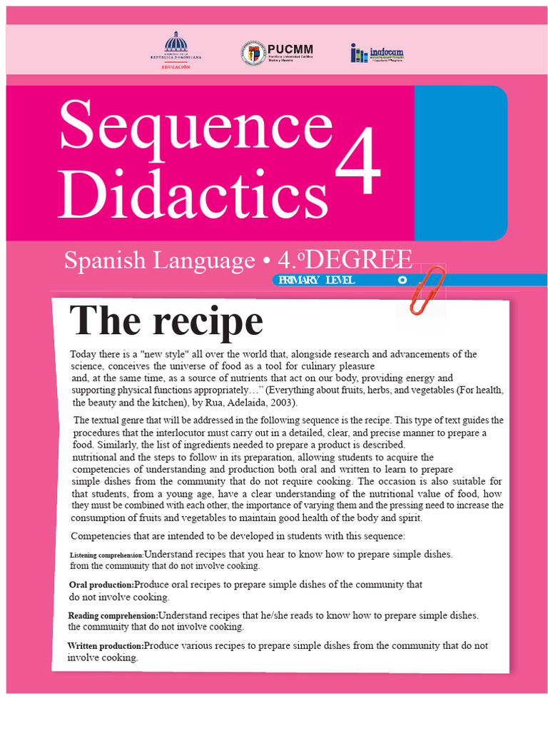 Teaching Recipe Writing in Spanish | PDF | Recipe | Tableware