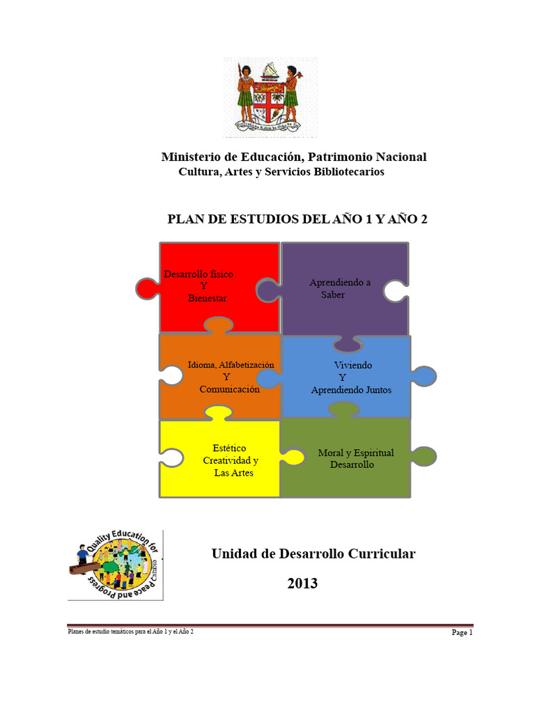 Plan de Estudios para Años 1 y 2 | PDF | Plan de estudios | Aprendizaje