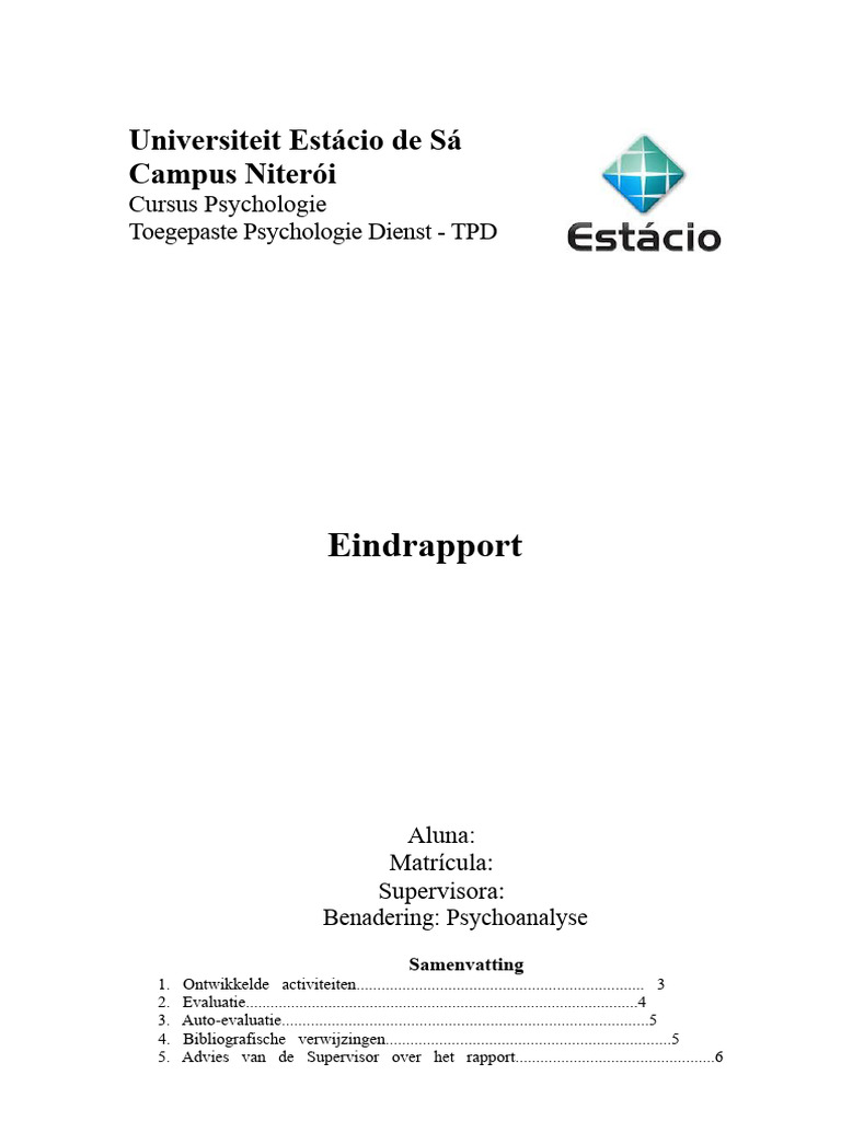 Model Rapport MEC | PDF