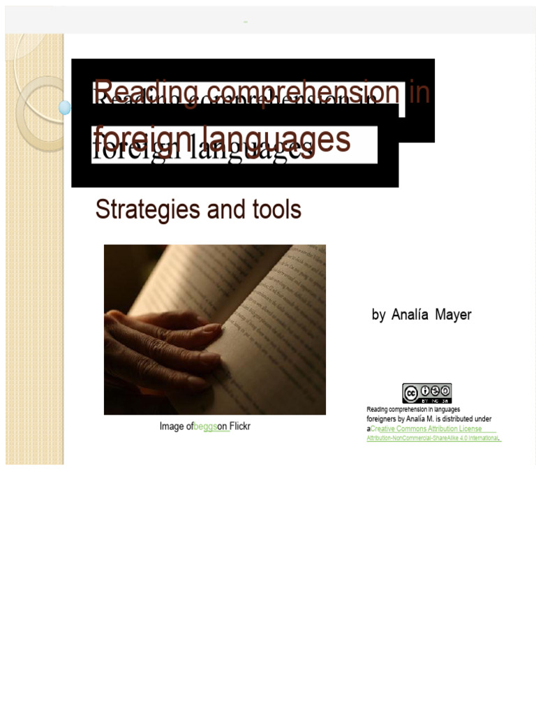 Strategies for Foreign Language Reading | PDF | Reading Comprehension ...