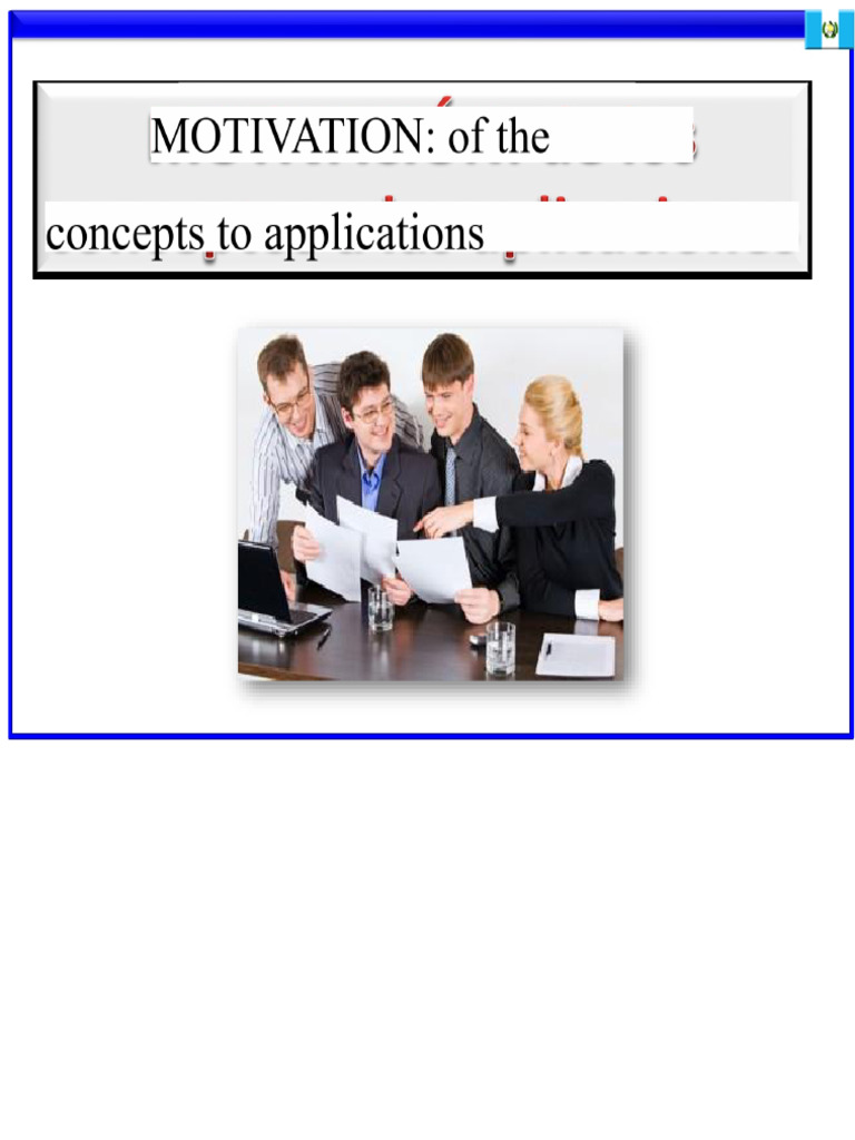 Chapter 8 Motivation From Concepts To Application | PDF