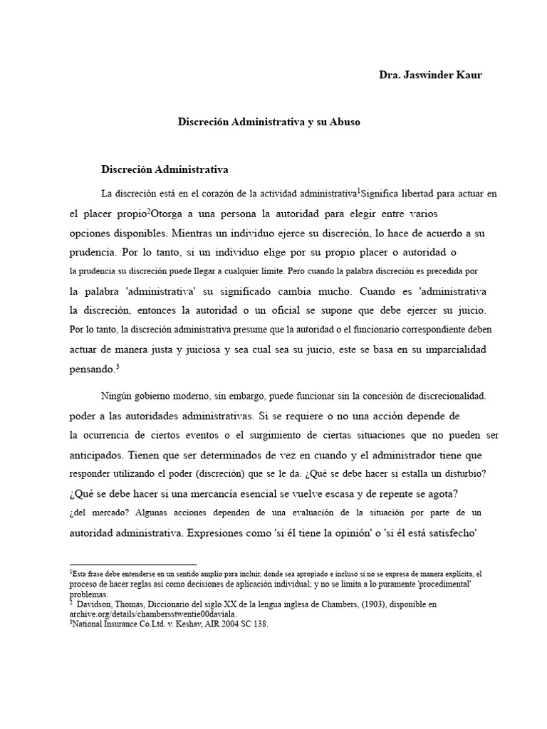 Discreción Administrativa | PDF | Estado (política) | Libertad