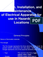 Selection, Installation and Maintenance of Electrical Apparatus for Hazardous Locations