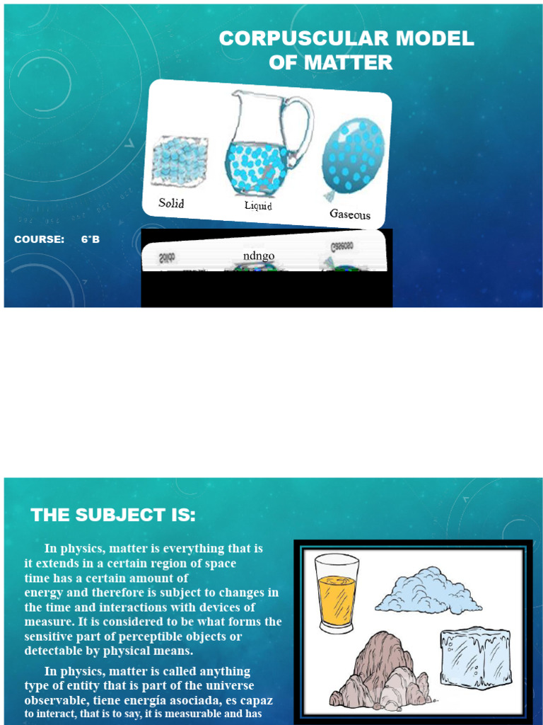 Understanding the Corpuscular Model of Matter | PDF | Matter | Plasma ...
