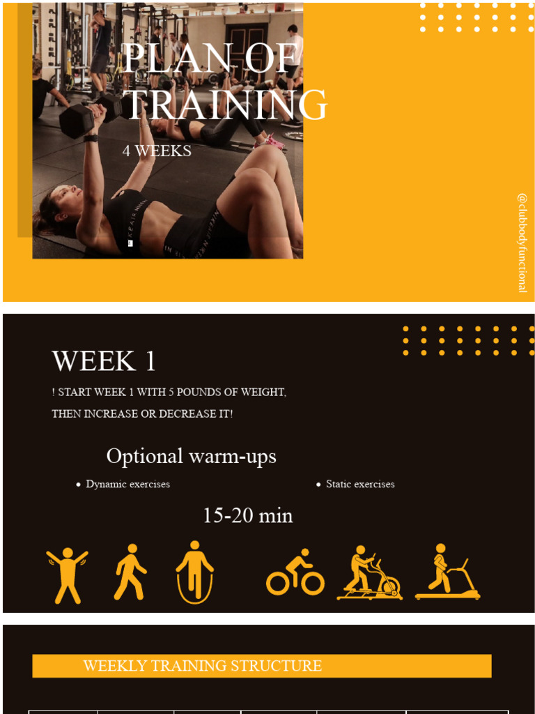 4-Week Strength Training Plan | PDF