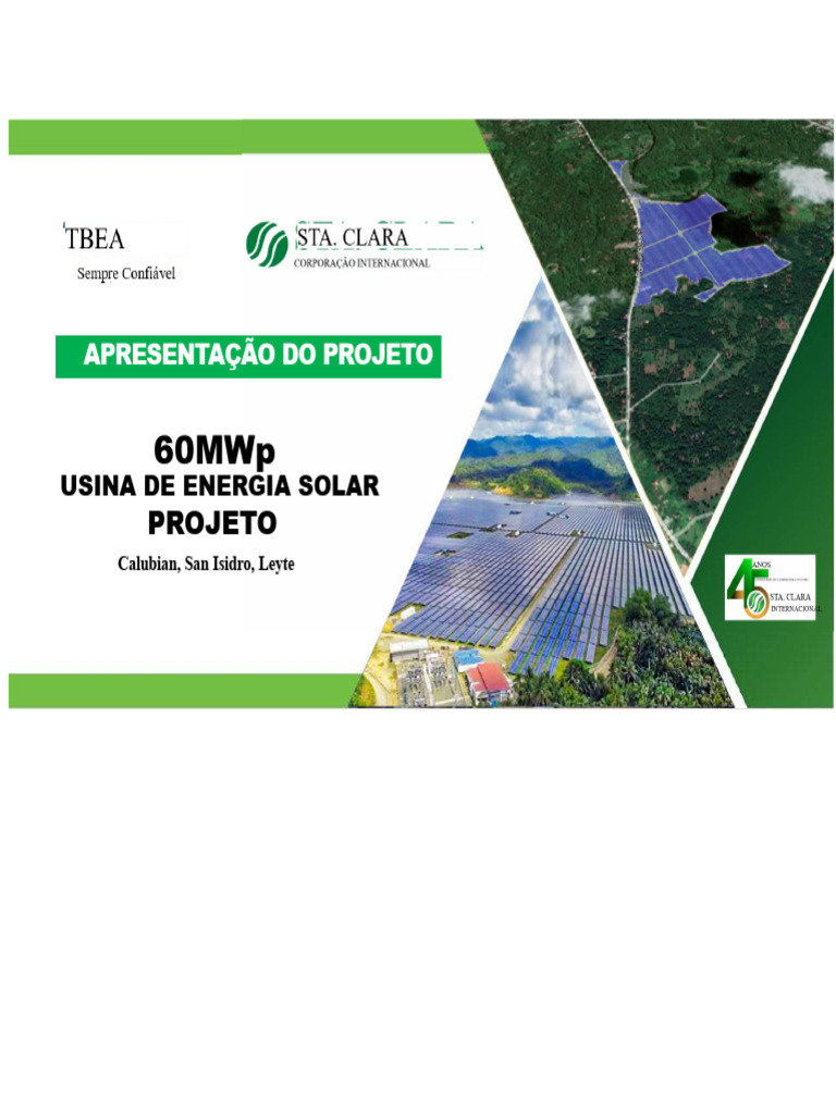 Projeto Solar TBEA Pré-Lançamento | PDF | Energia elétrica