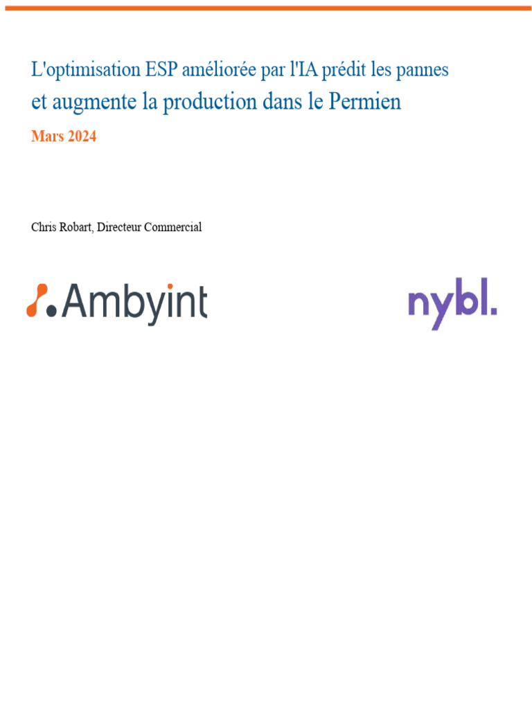 Optimisation ESP IA : Prédiction et Production | PDF | Pétrole ...