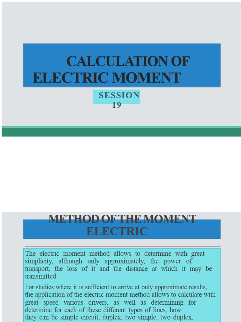 Calculation of Electric Moment | PDF | Volt | Inductance