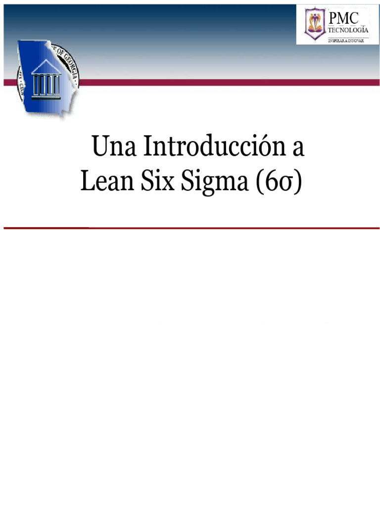 Introducción a Lean Six Sigma (6σ) | PDF | Six Sigma