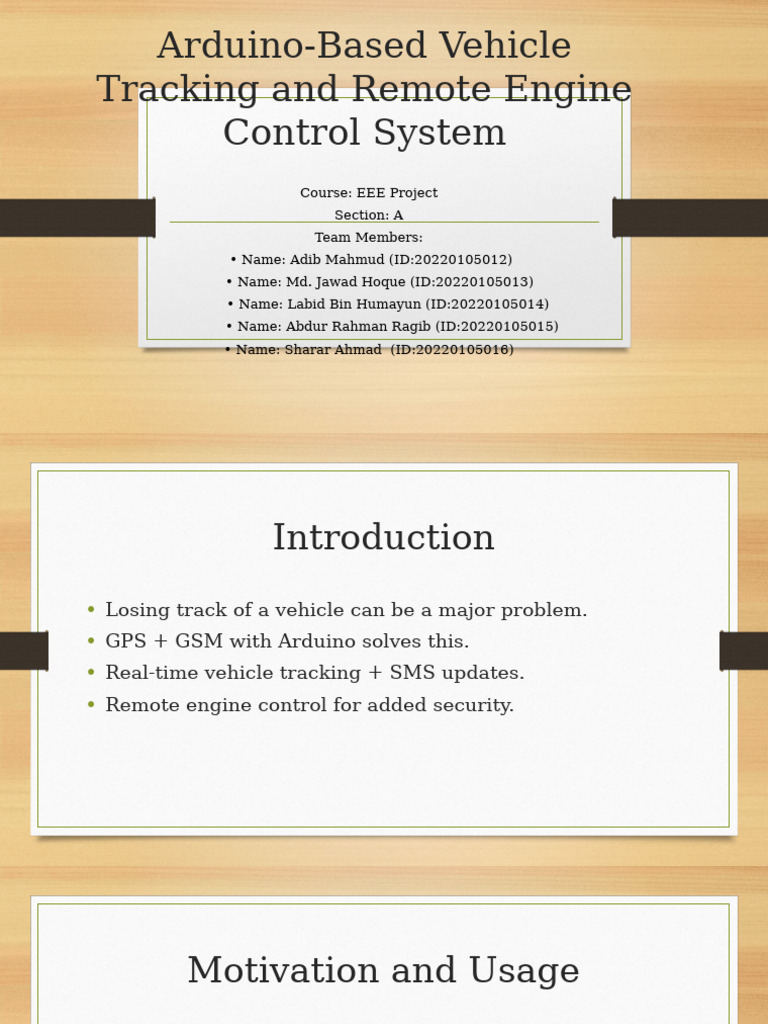 Arduino Vehicle Tracking & Control System | PDF | Arduino | Global ...