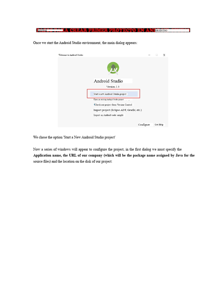 Create Your First Android Studio Project | PDF | Android (Operating ...