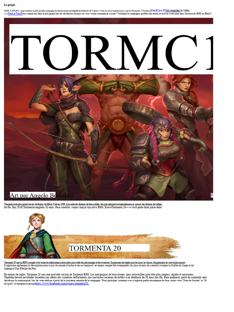 Campagne Tormenta 20 : RPG Brésilien | PDF