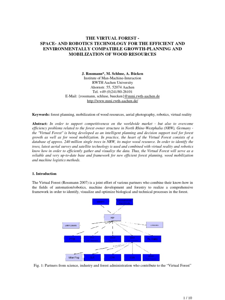 Virtual Forest: Smart Wood Resource Management | PDF | Virtual Reality ...