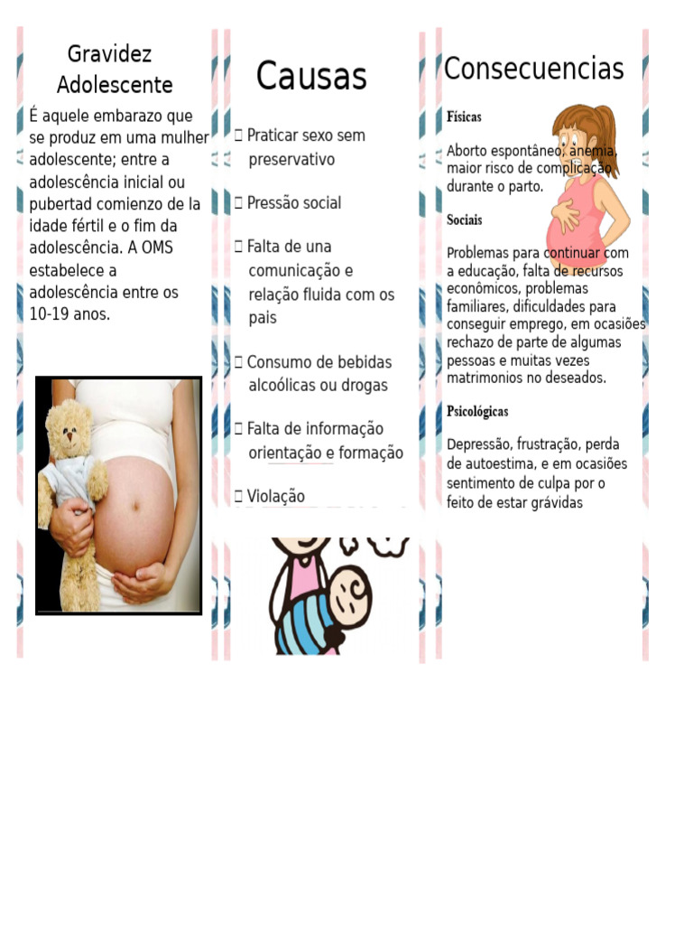 Gravidez na Adolescência: Causas e Consequências | PDF | Gravidez ...