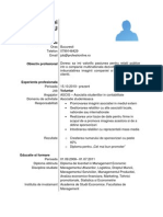 4model de CV Proaspat Absolvent