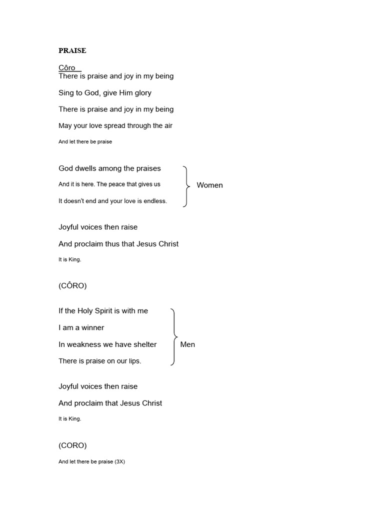 Let There Be Praise | PDF