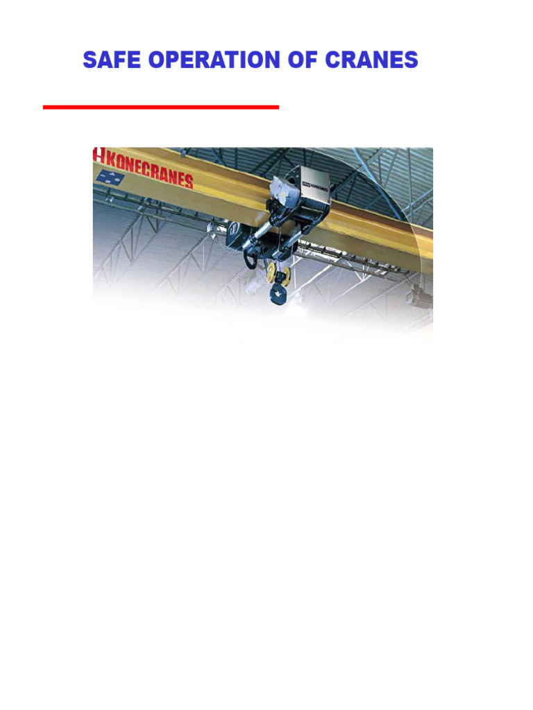 Crane Safety Operation Guidelines | PDF | Crane (Machine) | Machines