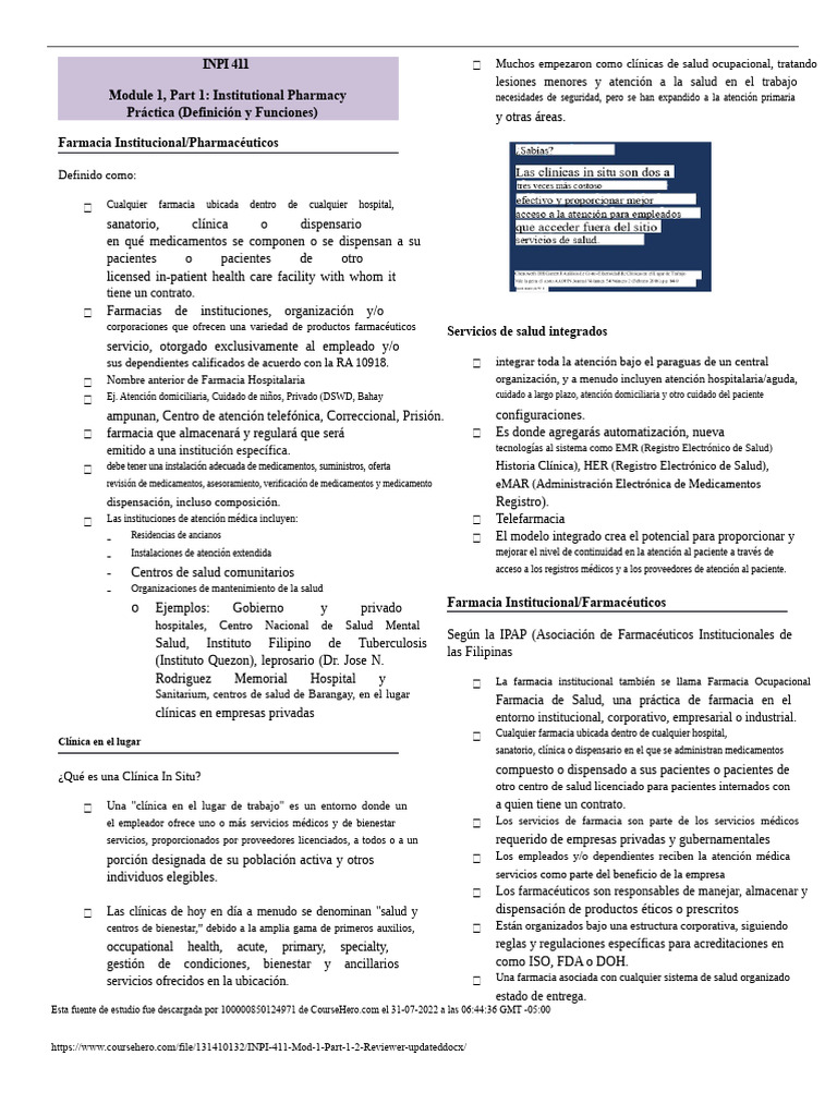 INPI 411 Mod. 1 Part 1 2 Revisor Actualizado | PDF | Farmacia ...