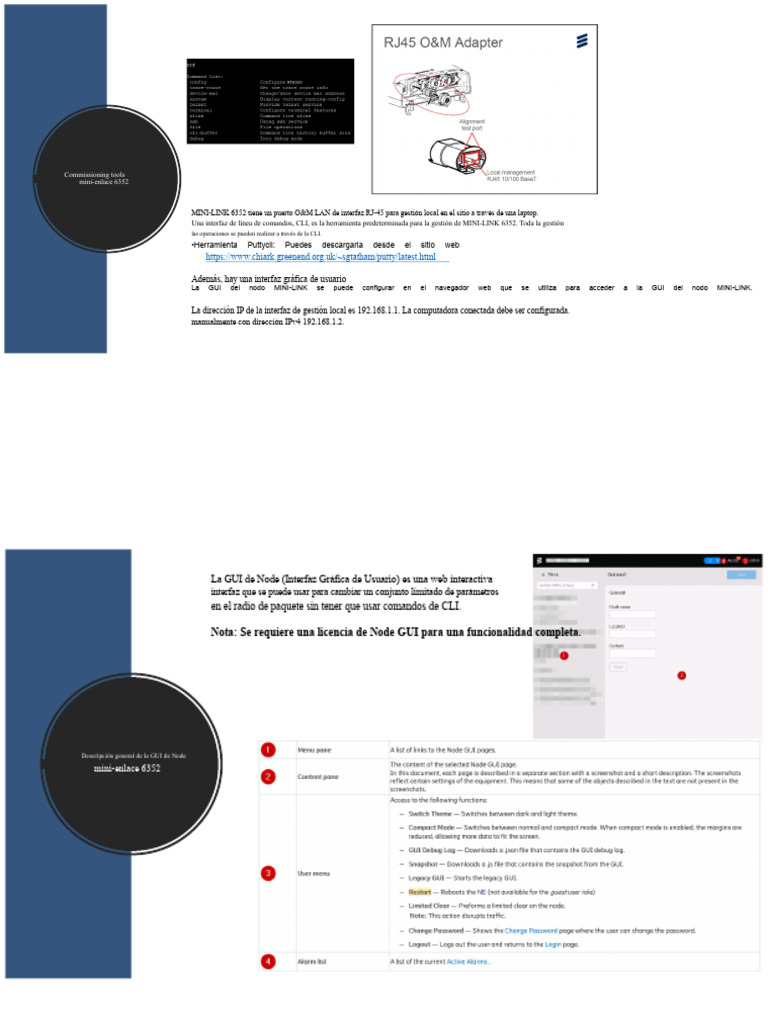 MINI-LINK 6352 Eband - Puesta en Marcha | PDF | Conmutador de red ...