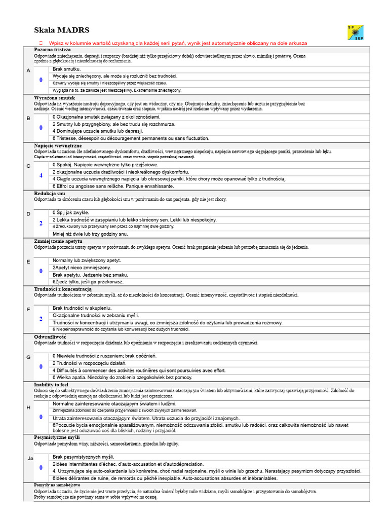 SFSEP_MADRS | PDF