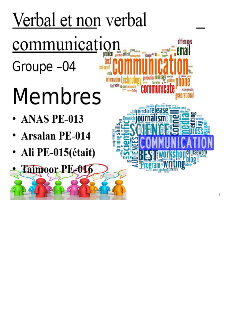 Types de communication verbale et non verbale | PDF | Communication non ...