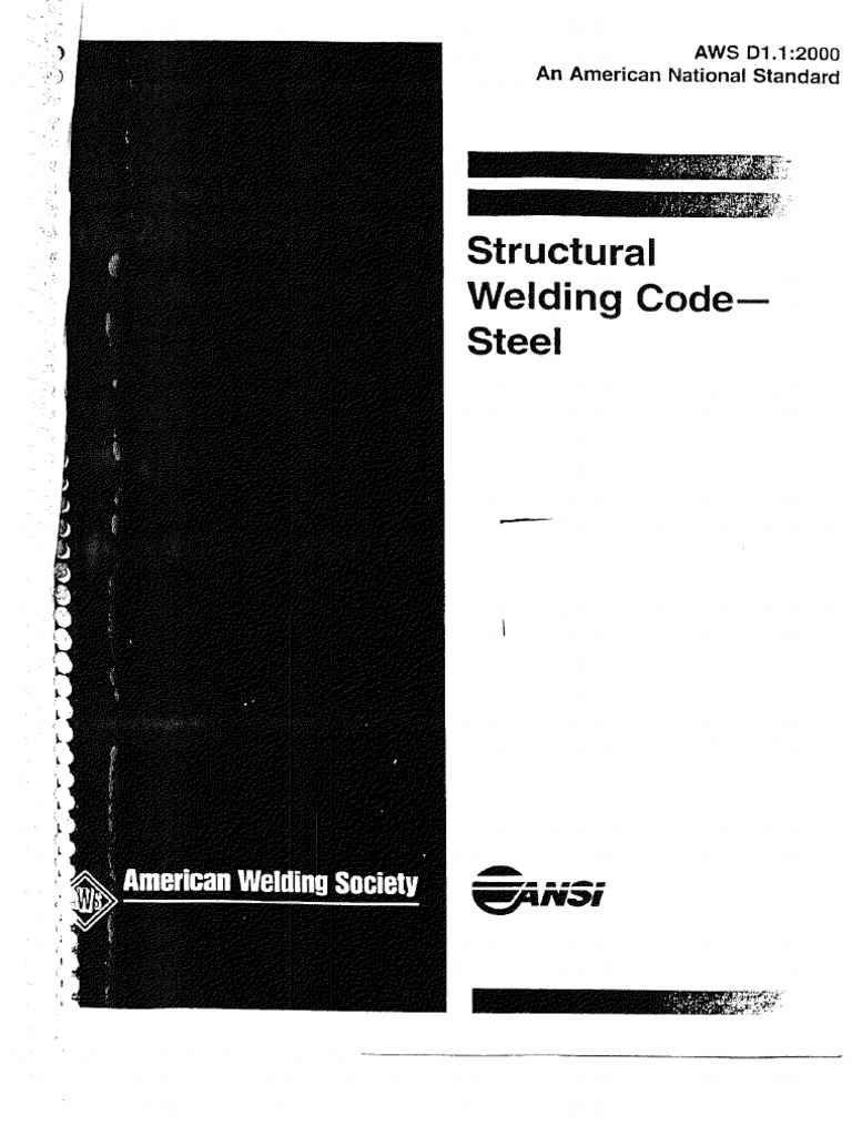 AWS D.1.1 2000 Structural Welding Codesteel | PDF