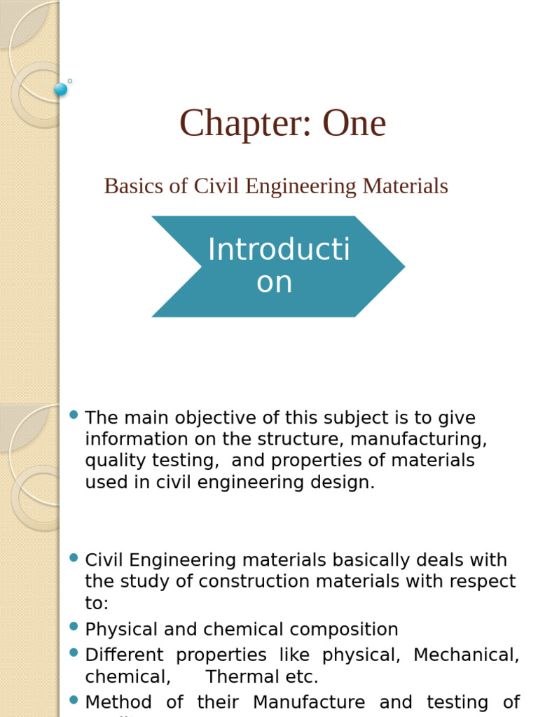 Civil Engineering Materials Overview | PDF | Metals | Density