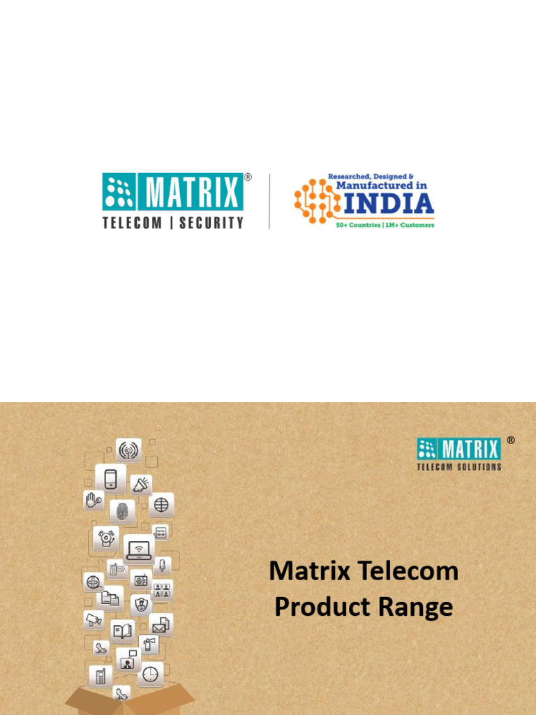 Matrix Telecom Product Range.pptx | PDF | Voice Over Ip | Session ...