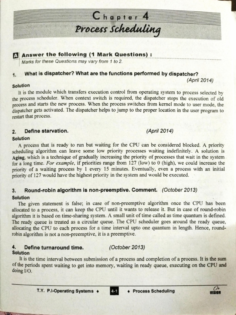 Process Scheduling | PDF | Scheduling (Computing) | Computer Engineering